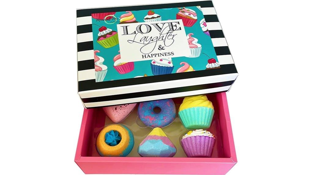six pack aromatherapy bath bombs