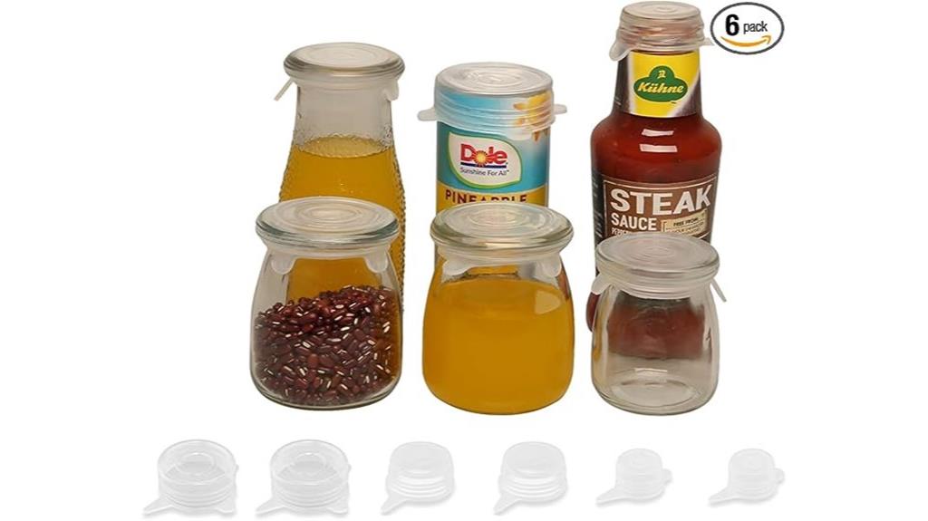 small reusable silicone lids