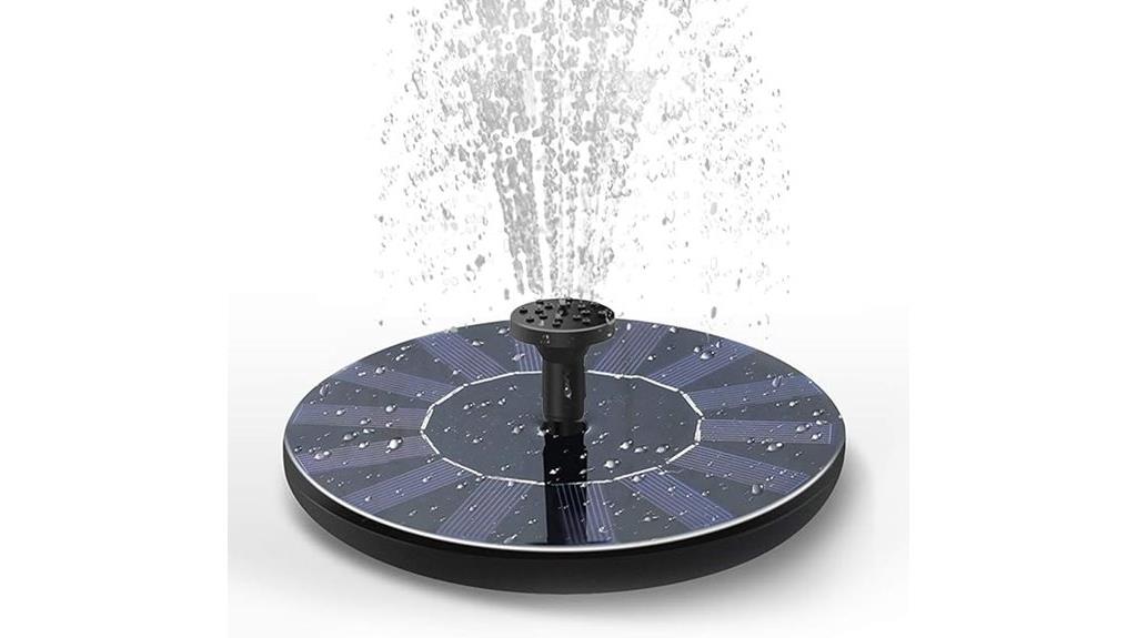 solar powered bird bath pump