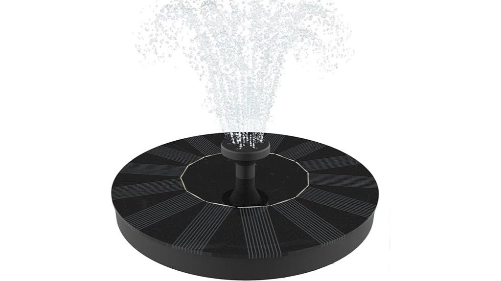 solar powered bird bath
