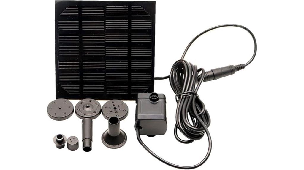 solar powered bird pond pump