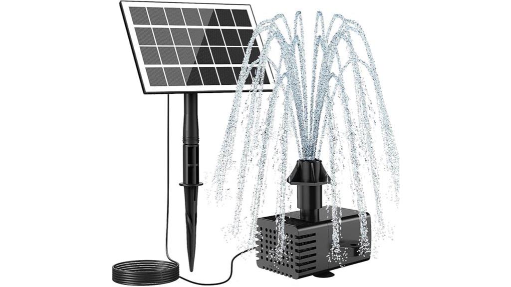 solar powered fountain kit