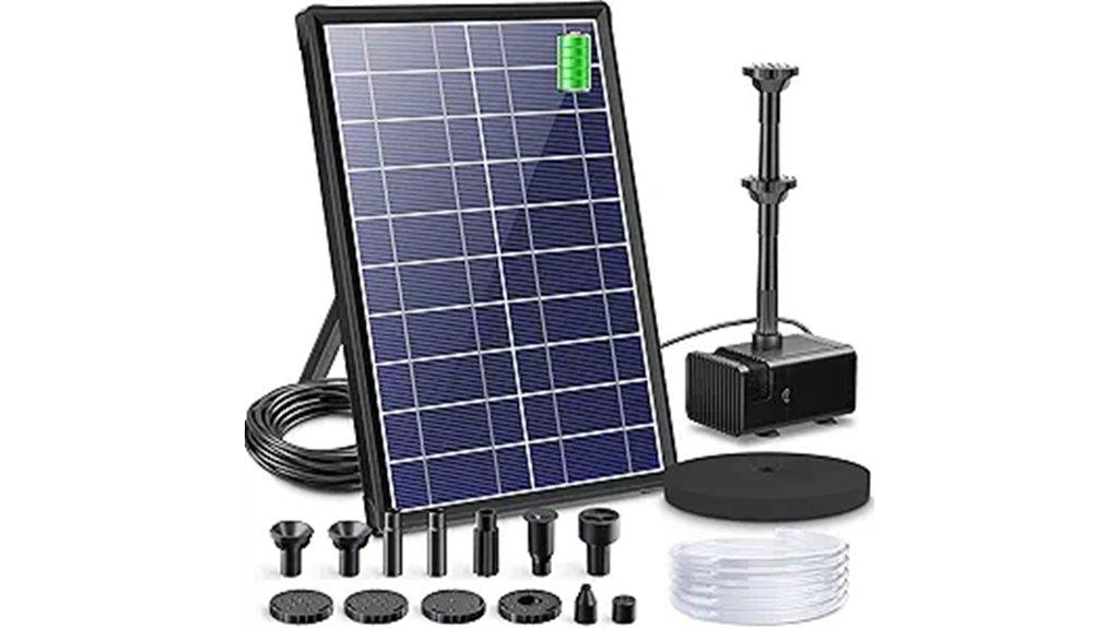 solar powered fountain pump
