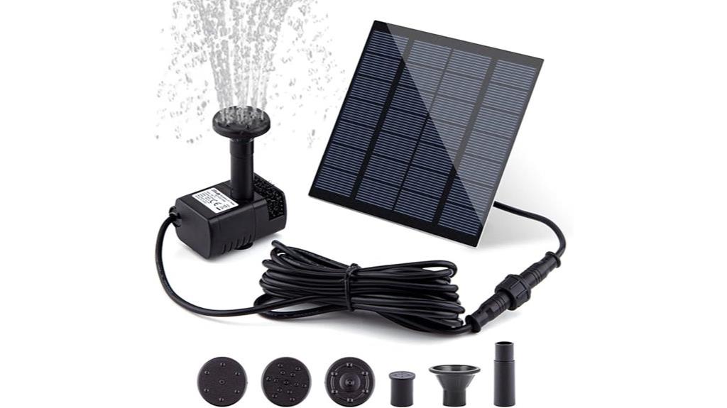 solar powered fountain pump