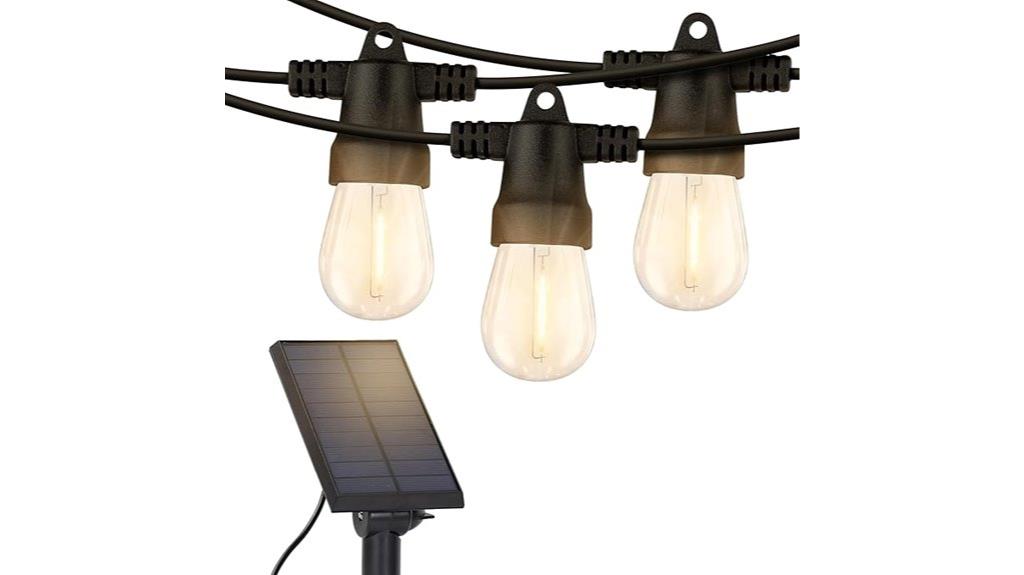 solar powered outdoor string lights