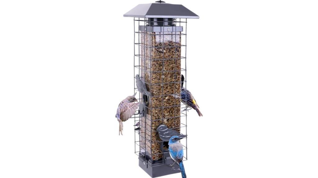 squirrel resistant outdoor bird feeders