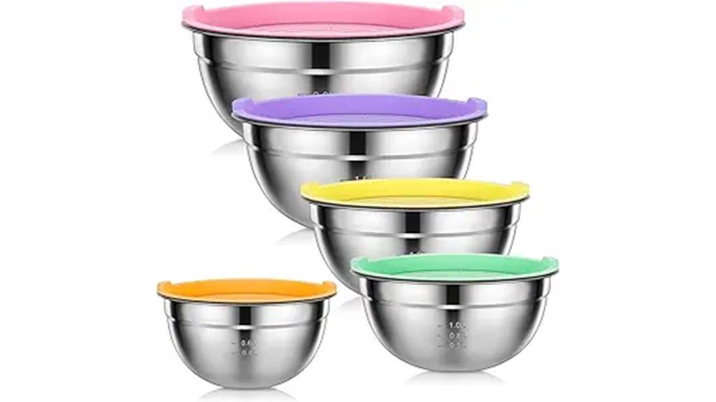 stainless steel mixing bowls