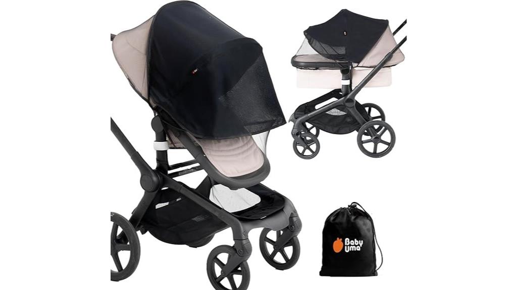 stroller mosquito sun shade