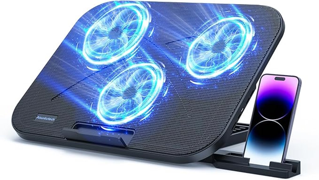 three fan adjustable cooling