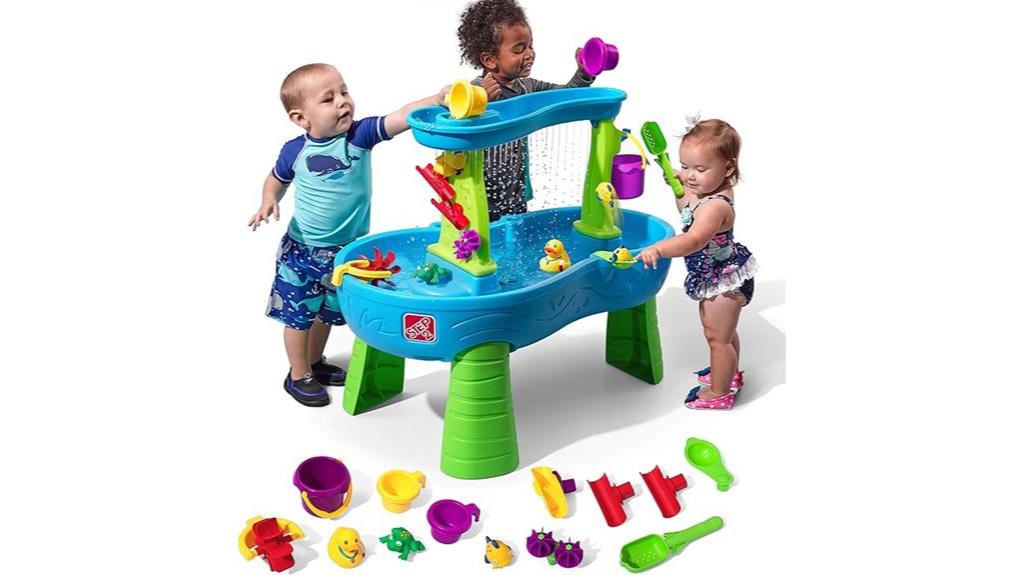toddler rain shower splash
