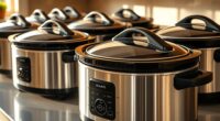 top lockable programmable slow cookers