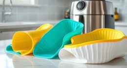 top washable silicone fryer liners