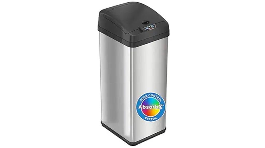 touchless 13 gallon kitchen trash