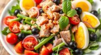 traditional french seafood salad