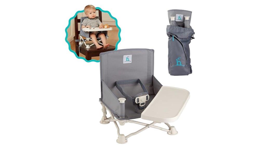 travel booster seat with tray