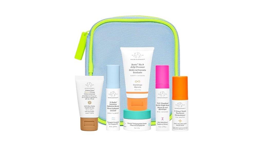 travel sized skincare collection