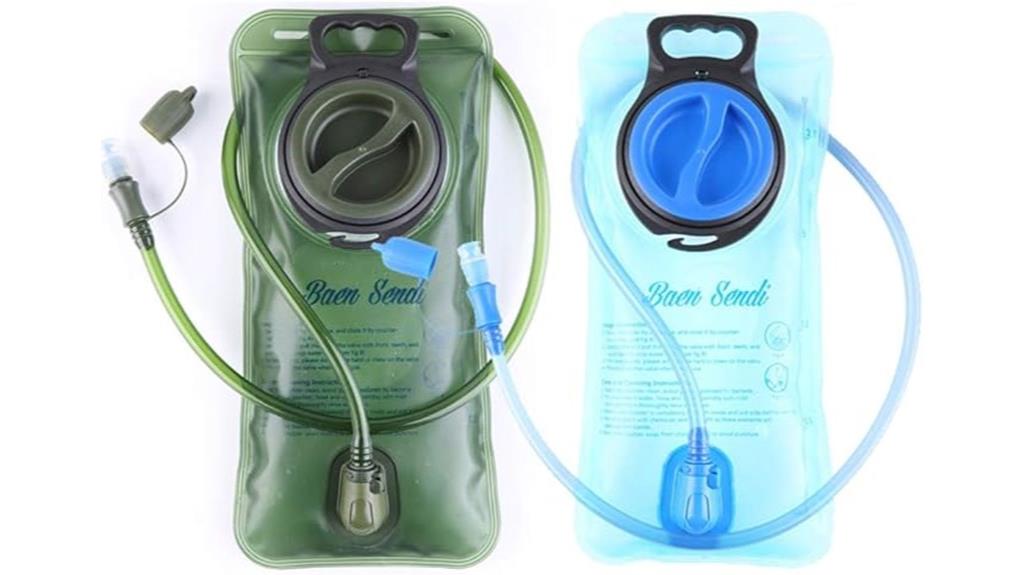 two 2 liter hydration bladders