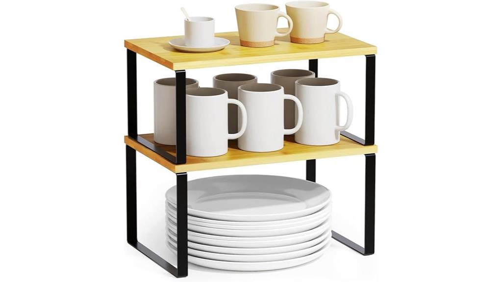 two pack shelf organizers