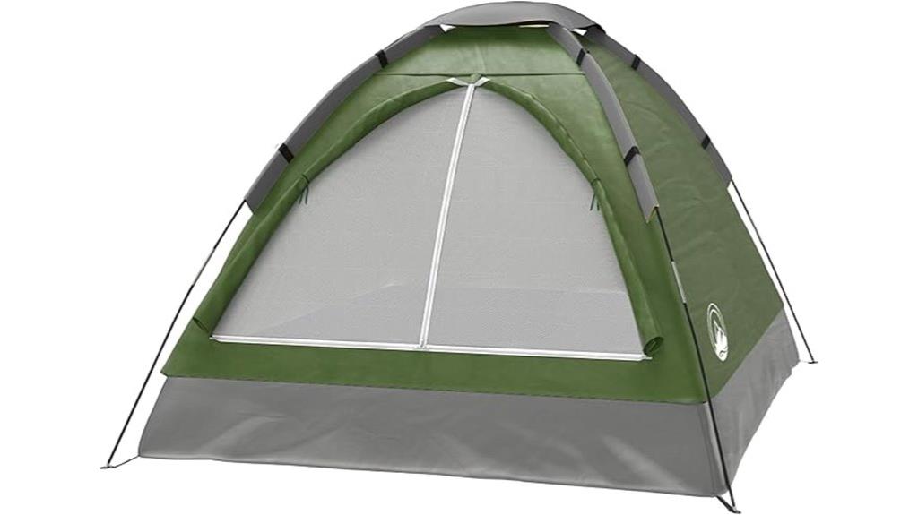 two person tent with rainfly