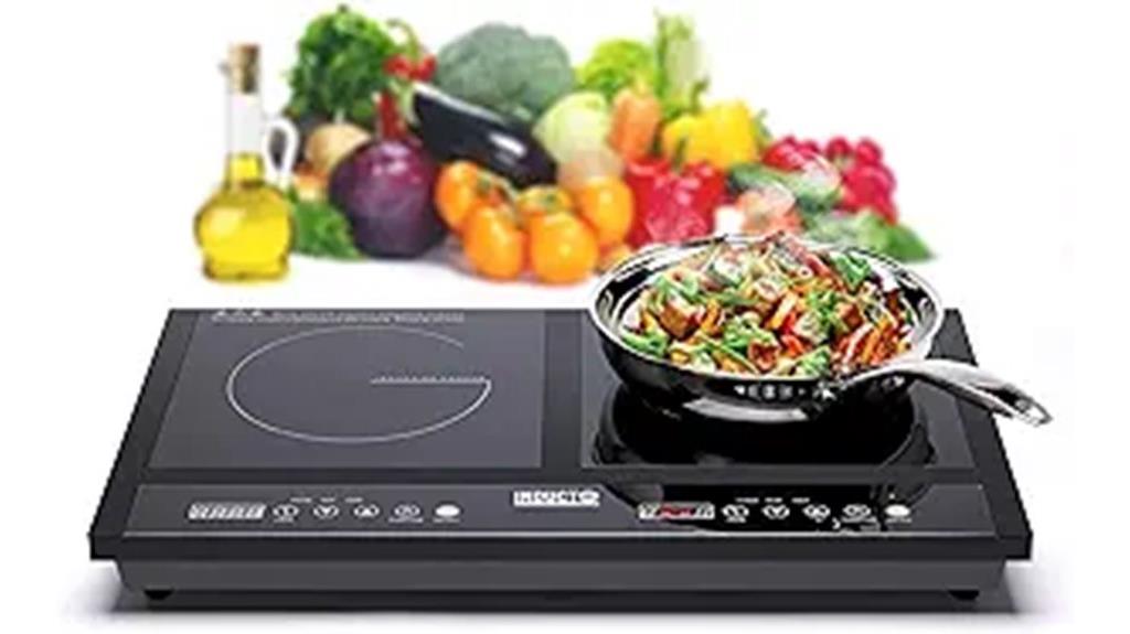 two zone induction cooktop