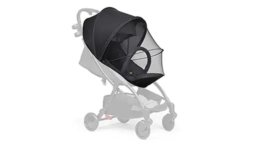 universal stroller sunshade and net
