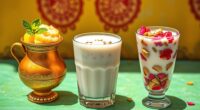 varied indian lassi flavors
