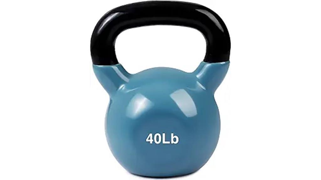 variety of vinyl kettlebells