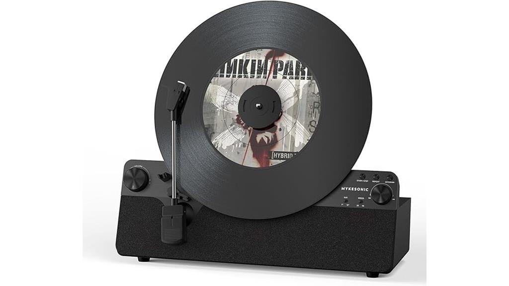 vertical bluetooth record player
