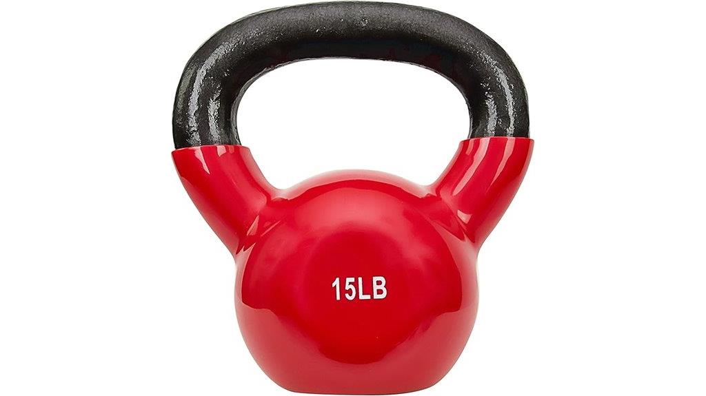 vinyl coated kettlebell strength
