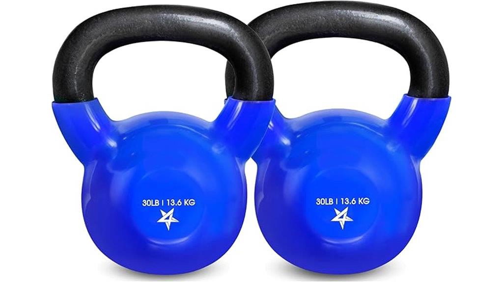 vinyl coated kettlebells strength