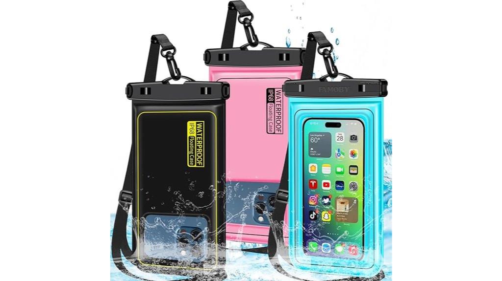 waterproof phone pouch set