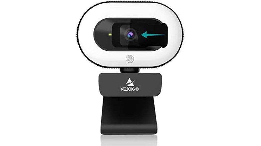 webcam with ring light