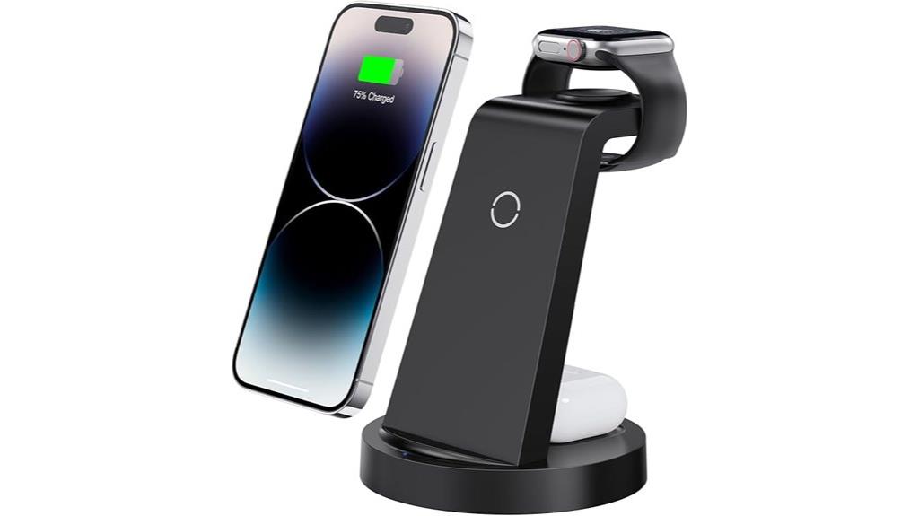 wireless charging dock trio