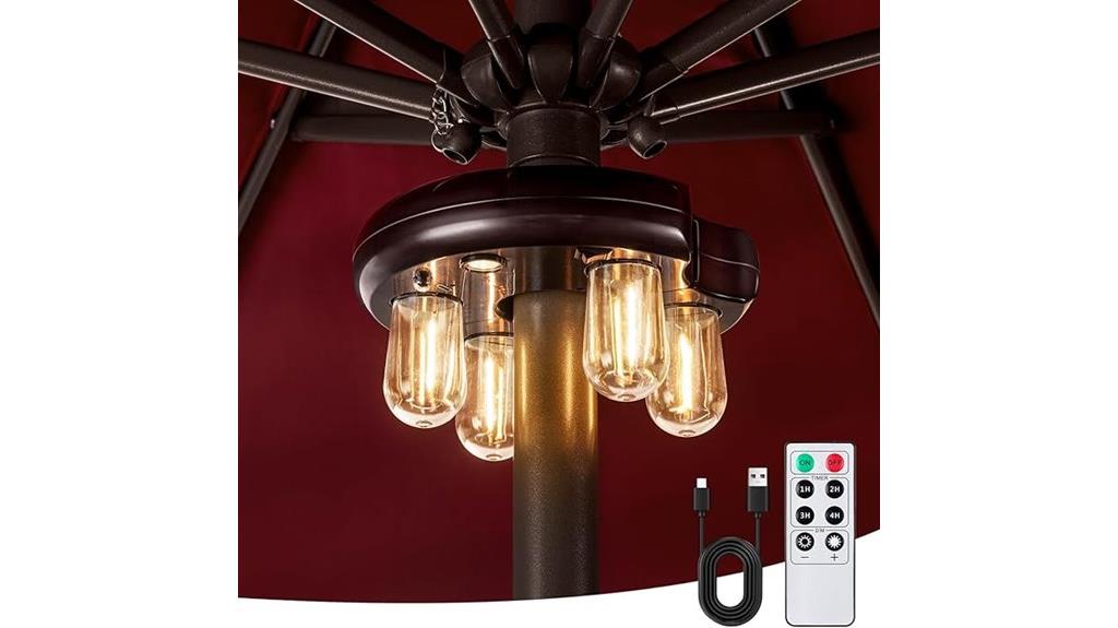 wireless patio umbrella lighting