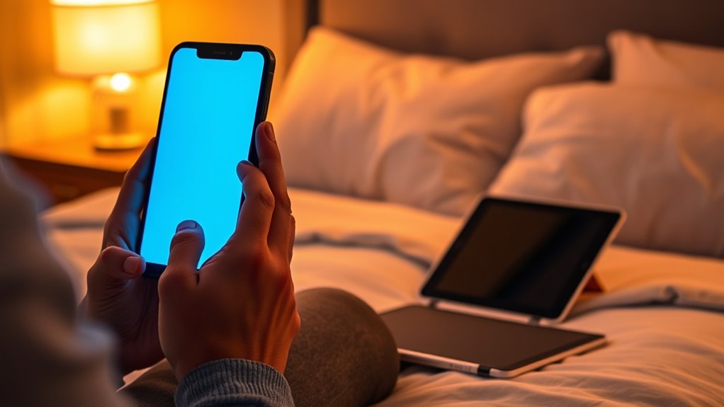 reduce blue light before bedtime