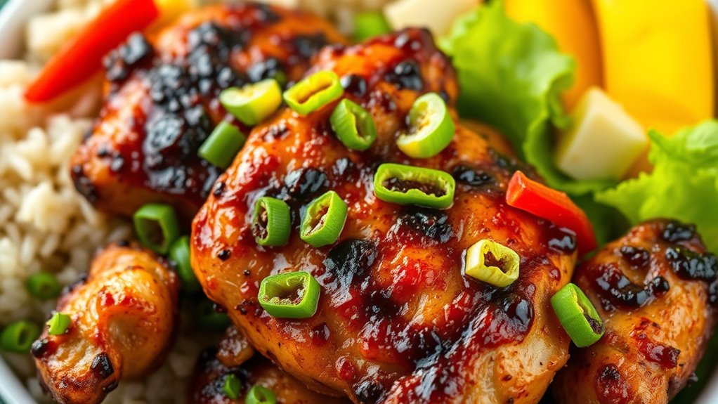 authentic jerk chicken bowls