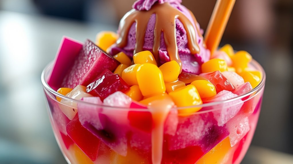 colorful layered flavor harmony