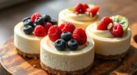 creamy cashew vegan cheesecakes