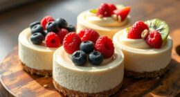 creamy cashew vegan cheesecakes