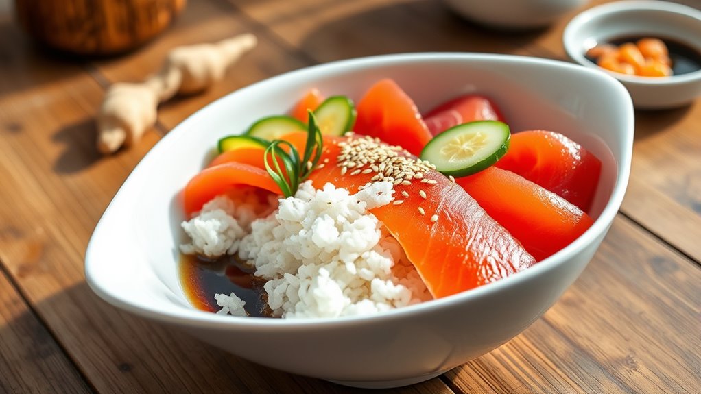 creative customizable sushi breakfast