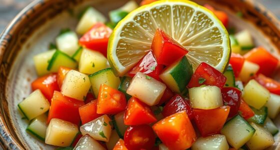 cucumber tomato lime salad