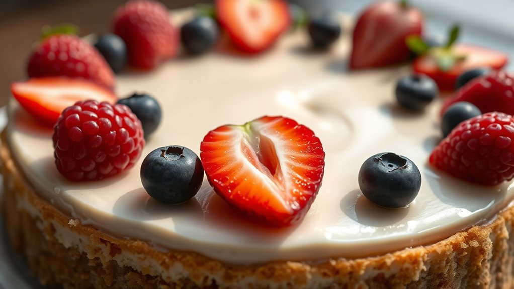dairy free creamy cashew cheesecake
