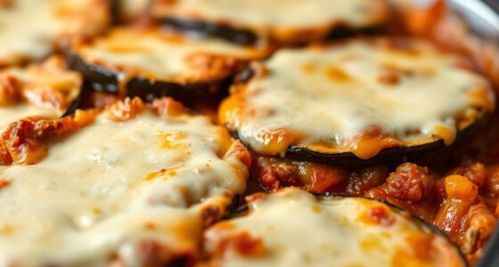 eggplant meat b chamel layers