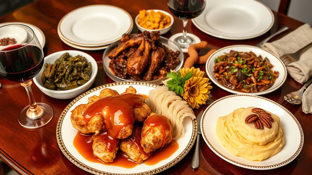 elevated southern cuisine presentation