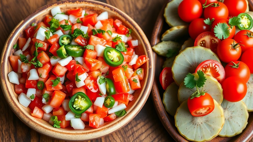 fresh mexican salad flavors