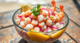 fresh seafood light lunch