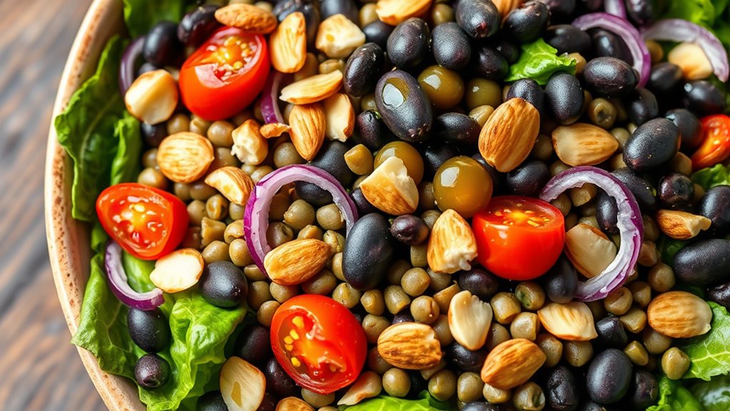 high protein salad meal prep