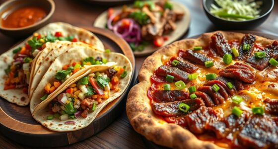 indian tacos and korean bbq