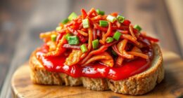 korean spicy breakfast toast