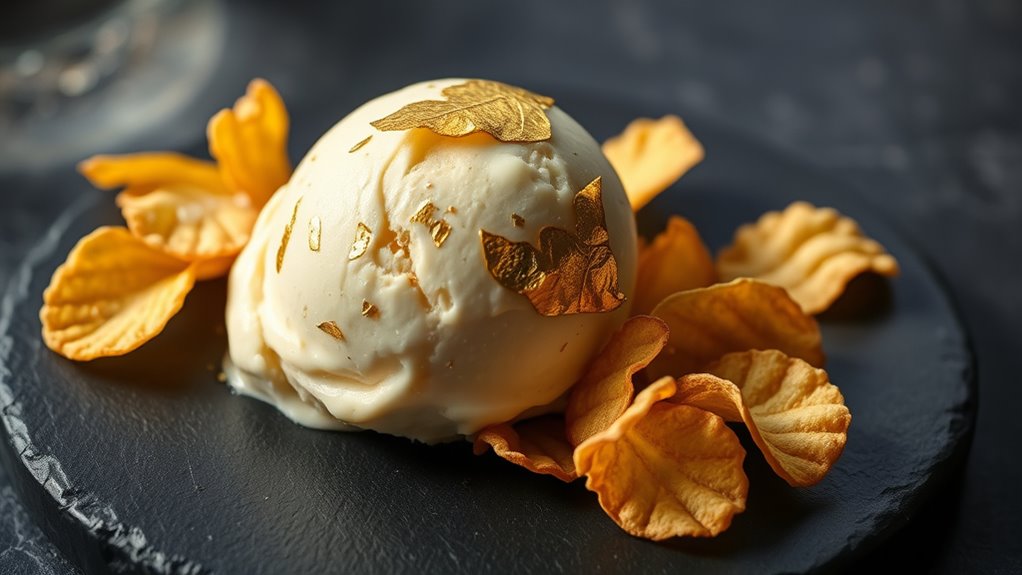 luxurious ice cream chips
